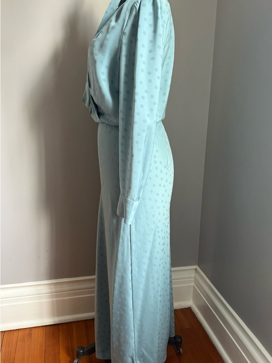 Favorite Daughter Dusty Blue Maxi Dress with Neck Scarf - Picture 5 of 12
